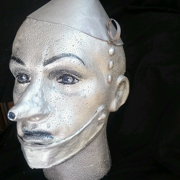 latex tinman nose and chin piecem from the wizard of oz character makeup. one size fits all . nose and chin prosthetic