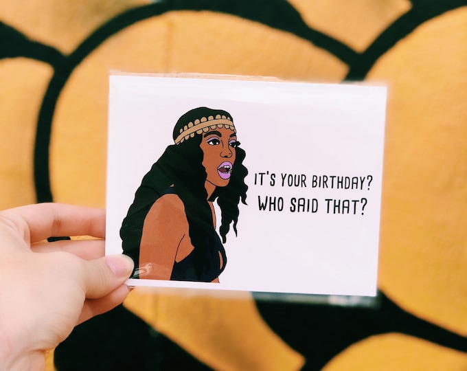 Real Housewives of Atlanta Porsha Birthday Card