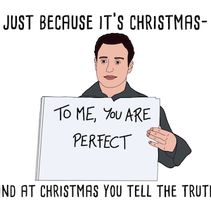 Liefde eigenlijk kerstkaart