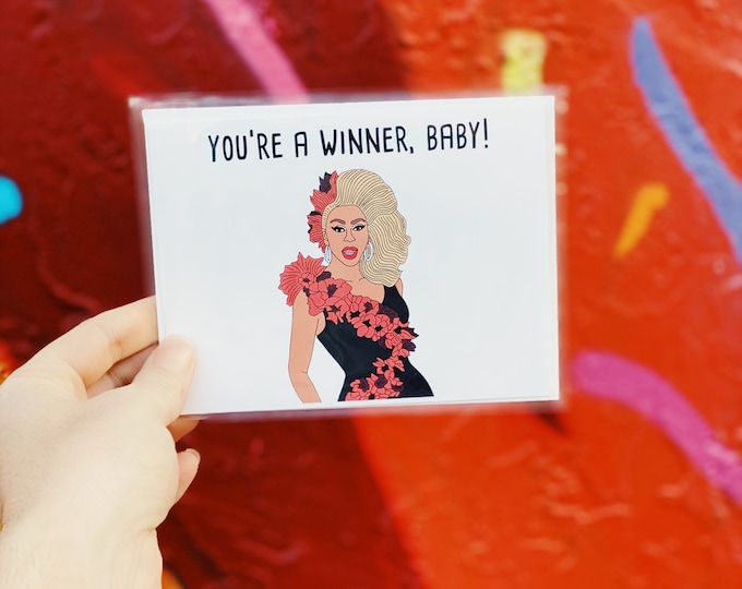 RuPaul's Drag Race You're a Winner Baby Card