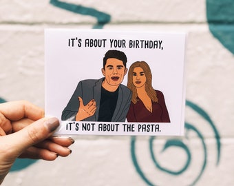 Vanderpump Rules Not About the Pasta James & Lala Birthday Card