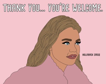 Denise Richards RHOBH Thank You Card