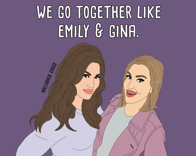 RHOC Gina and Emily Card