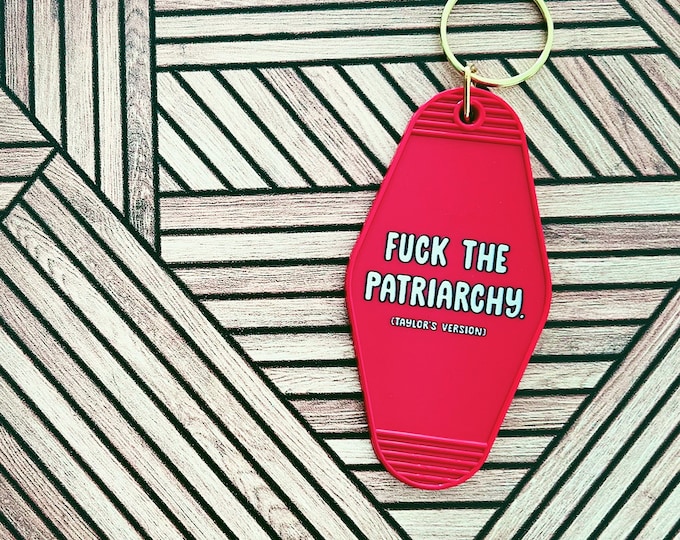 F*ck the Patriarchy Key Chain (vertical)