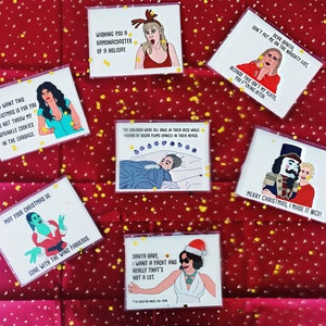 Juego de tarjetas navideñas