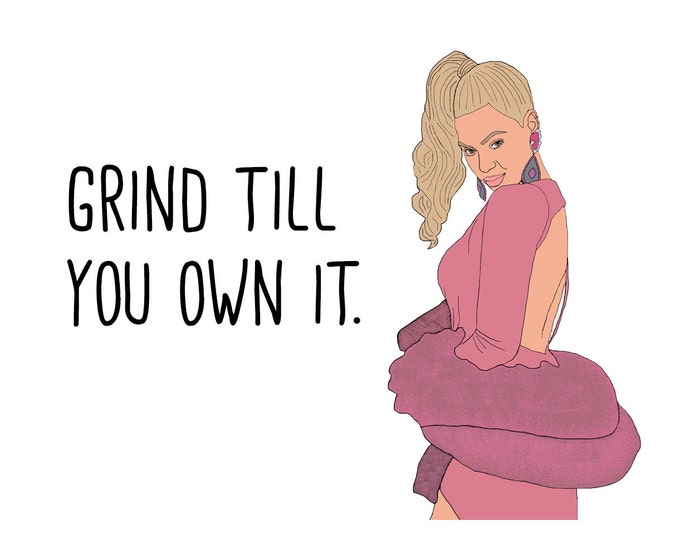 Beyonce Encouragement Card