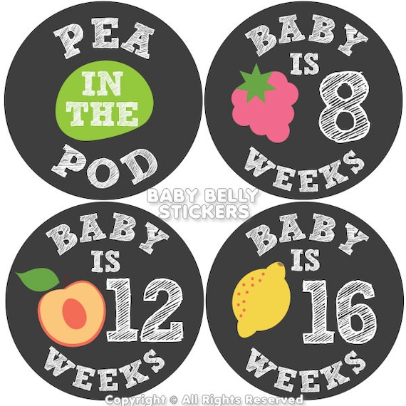 INSTANT DOWNLOAD PRINTABLE Pregnancy Stickers, Maternity Stickers ...