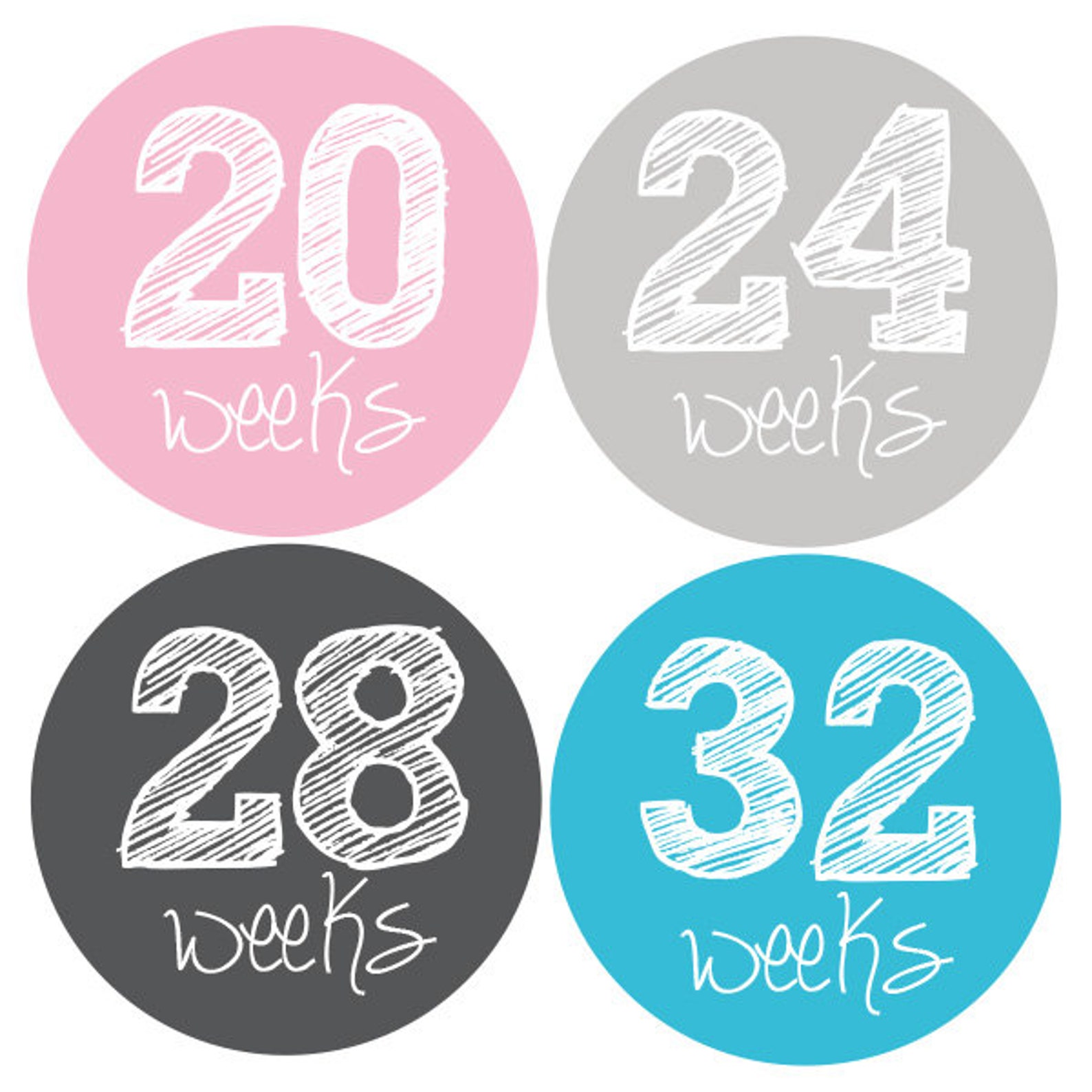 Pregnancy Stickers Maternity Stickers Weekly Pregnancy | Etsy
