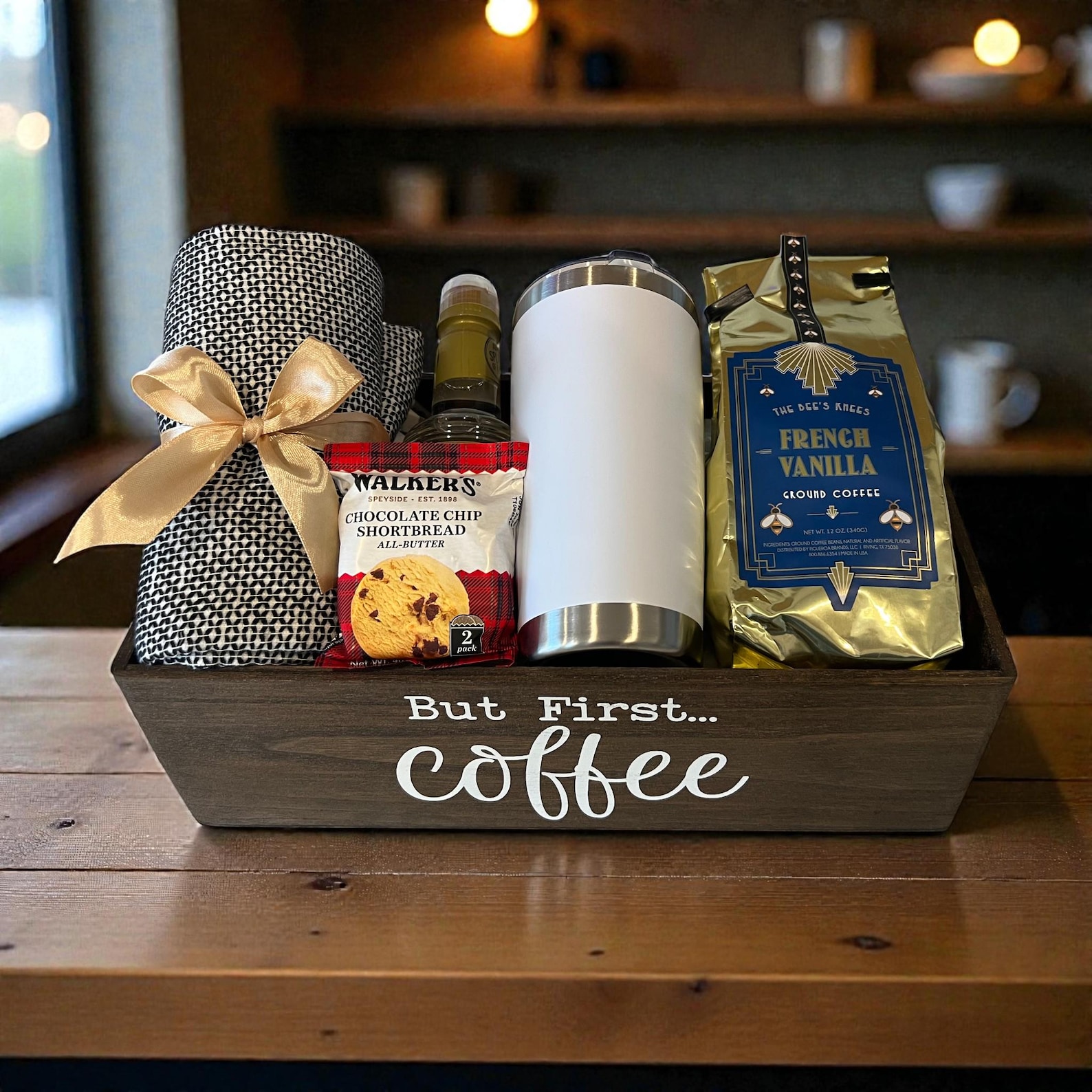 Coffee Gift Basket: Personalized Artisan Coffee, Mug & Treats - Etsy