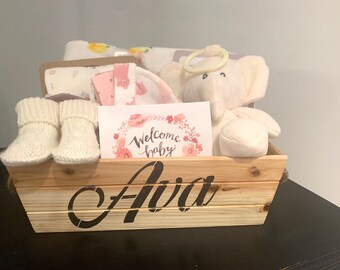 personalized baskets for babies