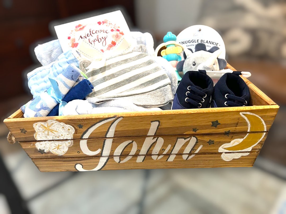 Boy Baby Gift Box, Baby Boy Care Package, Personalized Baby Boy