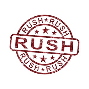RUSH MY ORDER