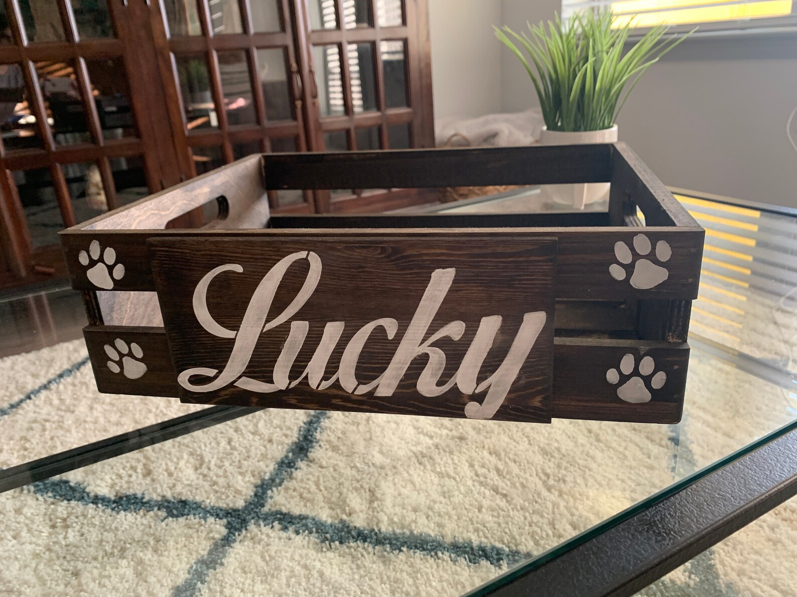 Dog Toy Box Personalized Dog Toy Storage Dog Toy Box Wood Etsy