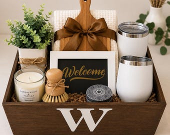Housewarming Gift Basket | Personalized New Home Gift | House Closing Basket | Welcome Home Present