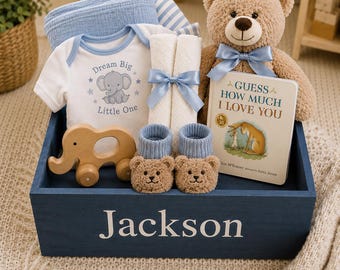 Personalized First Birthday Gift Box, 1st Birthday Keepsake, One Year Old Gift
