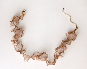 Knitted Wire Set Necklace, Earrings, Bracelet - Elegant, Unique, Gothic - Multiple Colours Including Custom Orders