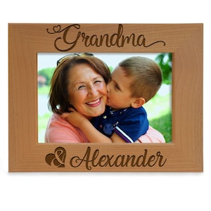 PERSONALIZED - Grandma & Me Picture Frame. Best Grandma Ever, Mother's Day, Christmas, Birthday, 1st Time Grandma Gift, Grandma Photo Gift