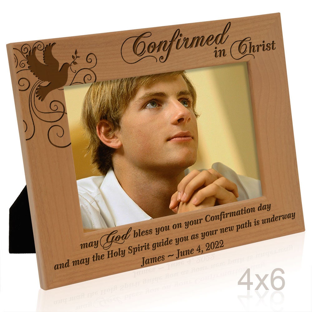 PERSONALIZED - Confirmed in Christ Engraved Religious Picture Frame ...