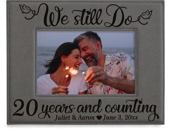 PERSONALIZED We Still Do 20 Years and Counting Picture Frame - Main Image