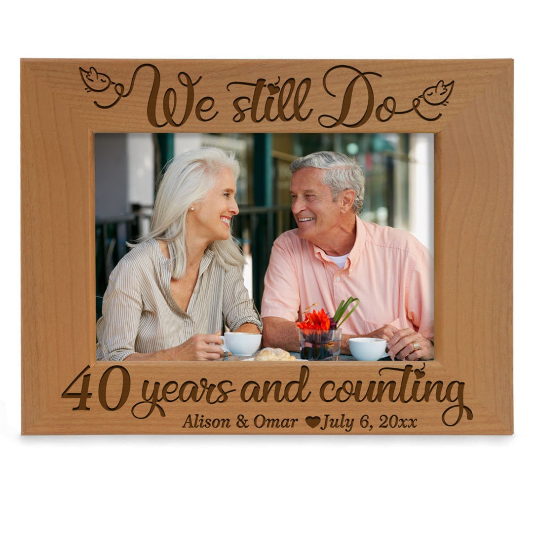 Décorations De Fête Pour 40e Anniversaire De Mariage Avec Rubis, « We Still Do 40 Years