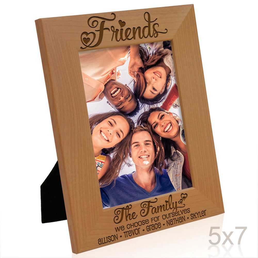 Friends Are The Family We Choose Personalized Shiplap Frame - 4x6  Horizontal - Yahoo Shopping