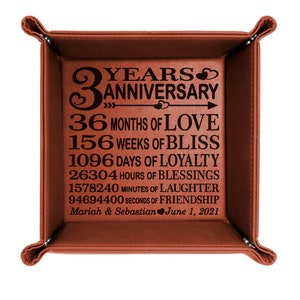 3rd Anniversary Gifts - 3rd Wedding Anniversary Gifts for Couple, 3 Ye –  Shefine-Gifts Expert!