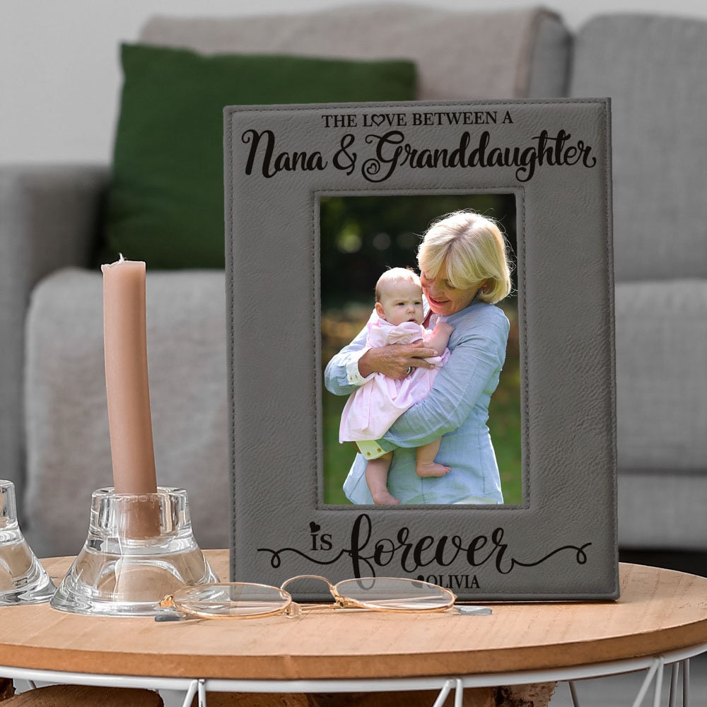 NEWLIGHTURE Personalized Christmas Grandma Gifts, Family Tree Frame Gift  for Grandparents Nana, Grandchild, Grandkid, Nana, Mimi Option