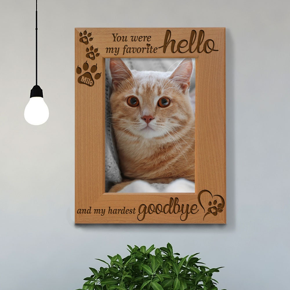 Pet Memorial Wood Sign - Heart Shaped "When Tomorrow Starts Without Me" Plaque For Loss Of Dog Or Cat