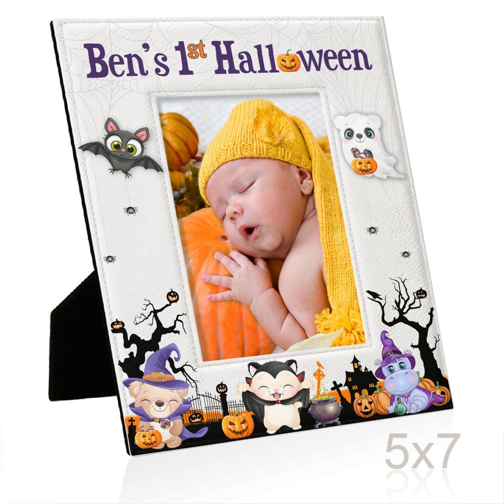PERSONALIZED 1st Halloween Picture Frame. Gift for Baby Boy or ...