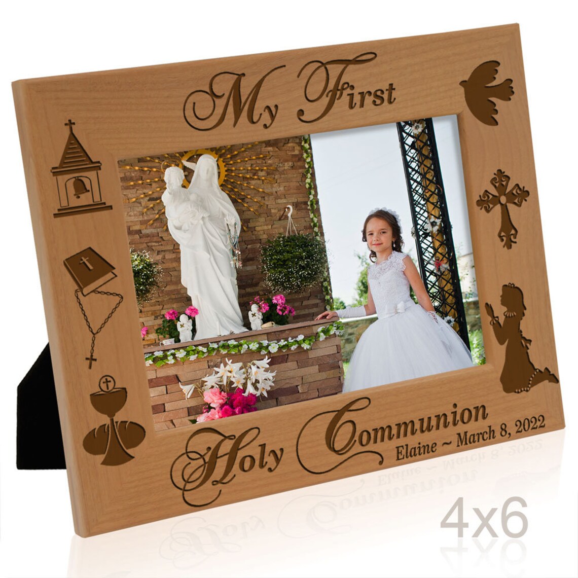 Priest Frame Personalized-my First Holy Communion Engraved Religious Picture Frame ...