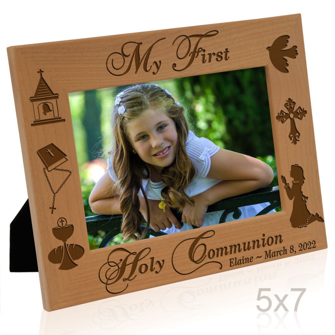 Priest Frame Personalized-my First Holy Communion Engraved Religious Picture Frame ...
