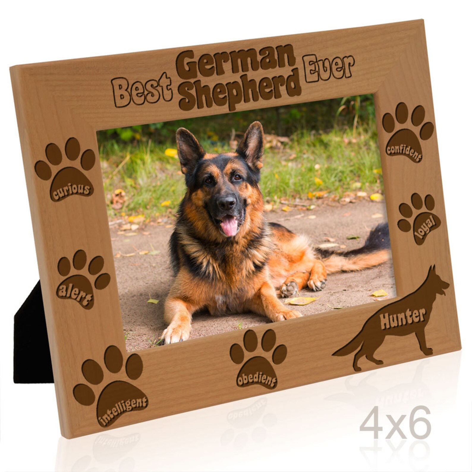 Personalized-best German Shepherd Ever. Cute Classic Picture Frame ...