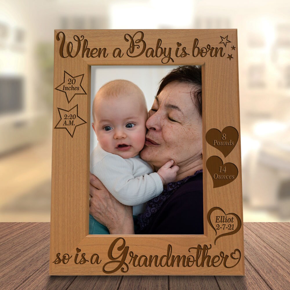 CustomGiftsNow When A Baby Is Born So Is A Grammy Laser Engarved Faux