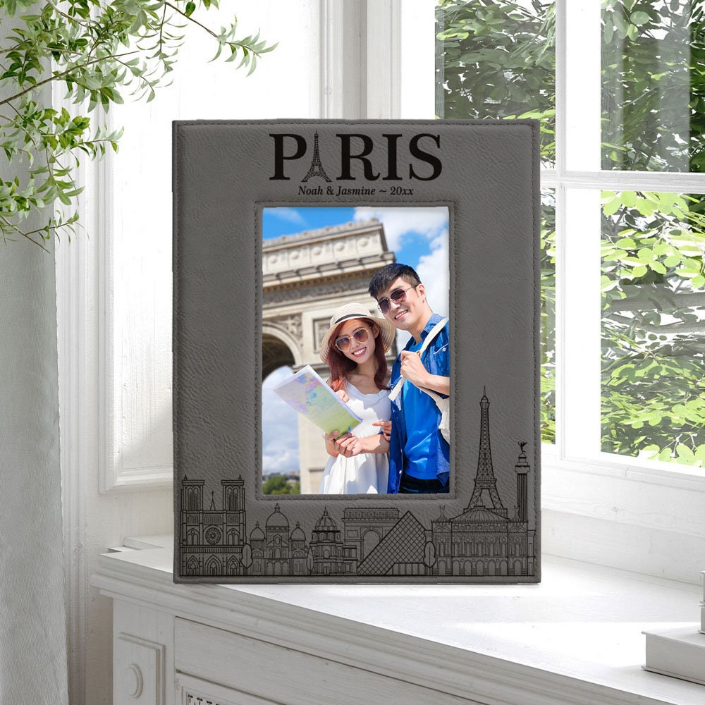 PERSONALIZED - Paris Picture Frame. Paris Wedding Photo. Family