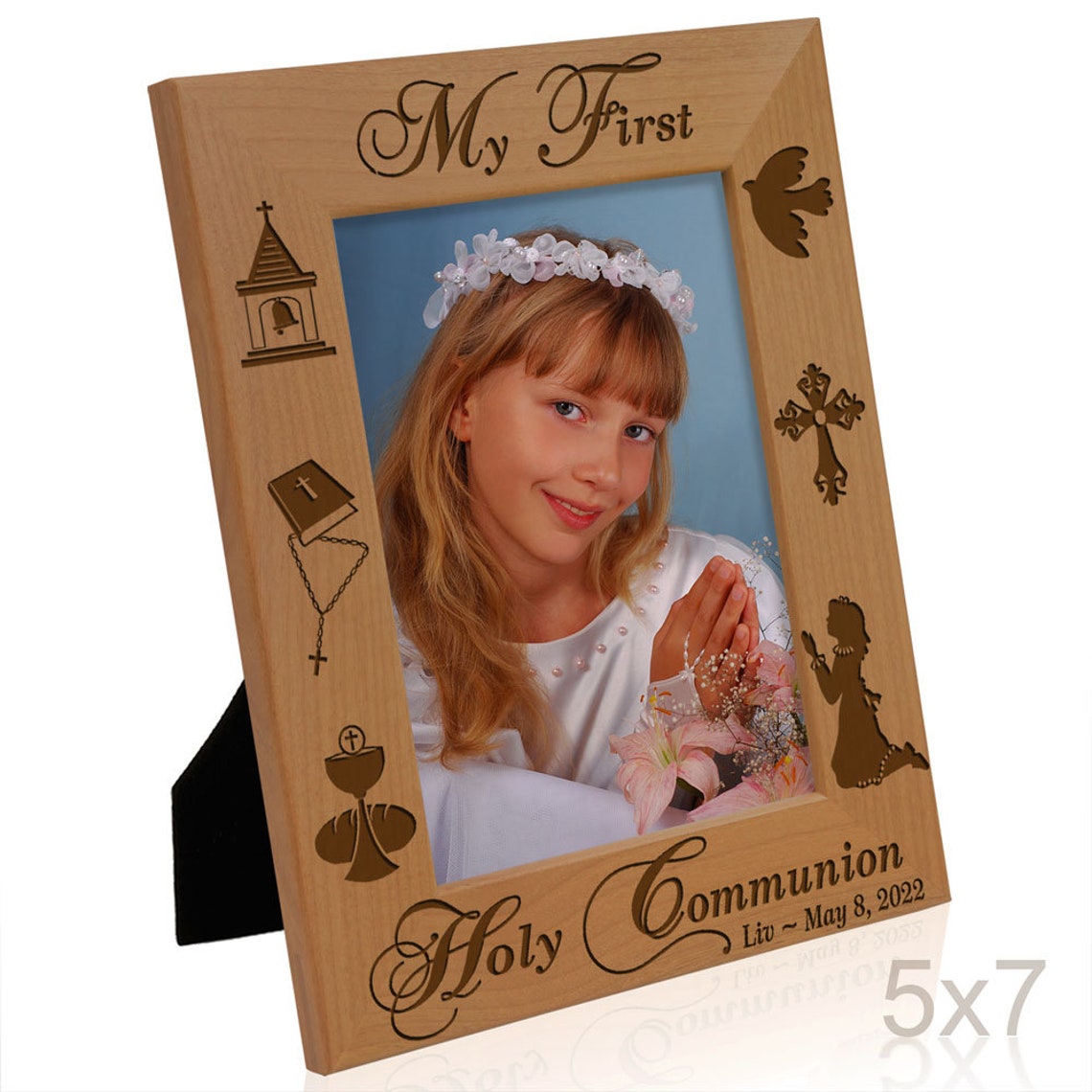 Priest Frame Personalized-my First Holy Communion Engraved Religious Picture Frame ...