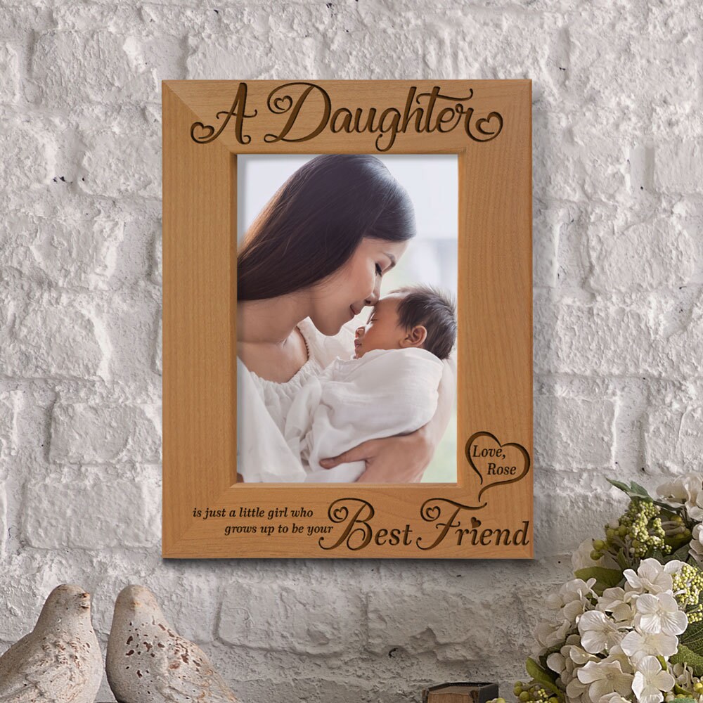 PERSONALIZED - A Daughter is a Little Girl Best Friend. Cute Picture ...