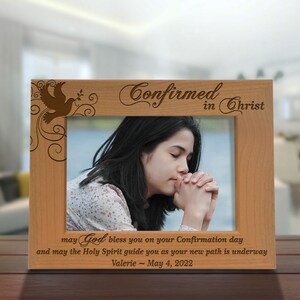 PERSONALIZED - Confirmed in Christ Engraved Religious Picture Frame ...
