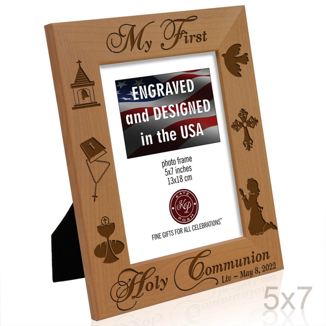 Priest Frame Personalized-my First Holy Communion Engraved Religious Picture Frame ...