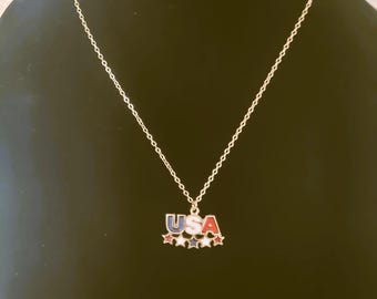 USA Necklace gift for dad USA necklace gift for mom