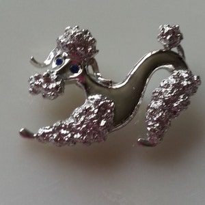 Vintage Poodle Brooch