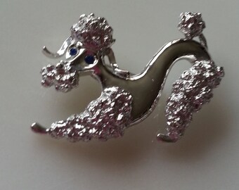 Vintage Poodle Brooch