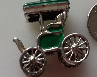 Vintage Antique Horse Buggy Necklace