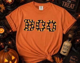 Camiseta de Halloween con estampado de caramelos de maíz, camiseta con estampado de Halloween, camiseta de caramelos de maíz, camiseta de la temporada espeluznante, camiseta de Halloween de Comfort Colors, camiseta con estampado de otoño