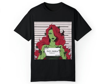 DC Comics, Poison Ivy, Comic Book, Redhead, Unisex Garment-Dyed T-shirt