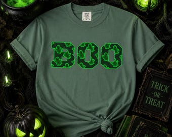 Camiseta Neon Ghosts BOO, Camiseta espeluznante de Halloween con colores cómodos