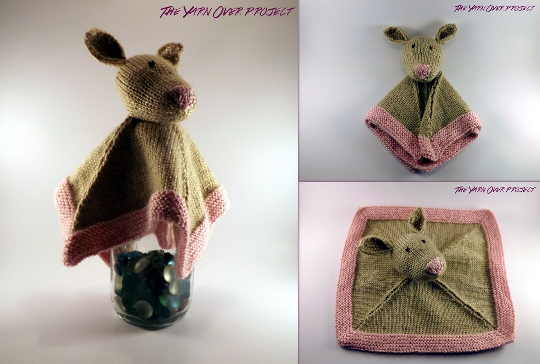 Hand-knit Cuddle Blanket Knitted Bunny Lovey Blanket Knit - Etsy
