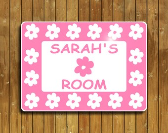 Personalized aluminum Daisy sign