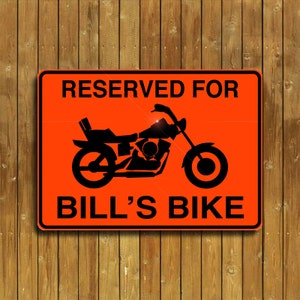 Personalized Motorcycle sign image 1