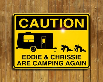 Personalized Camping sign