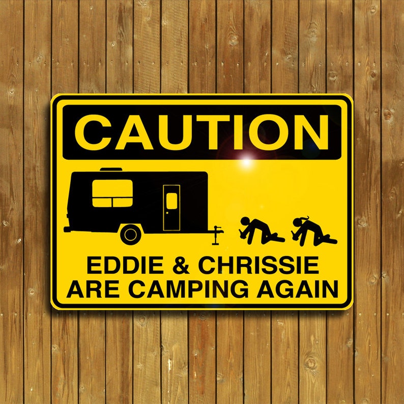 Personalized Camping sign image 1